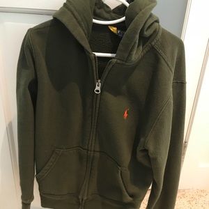 Polo boys sweater with hood